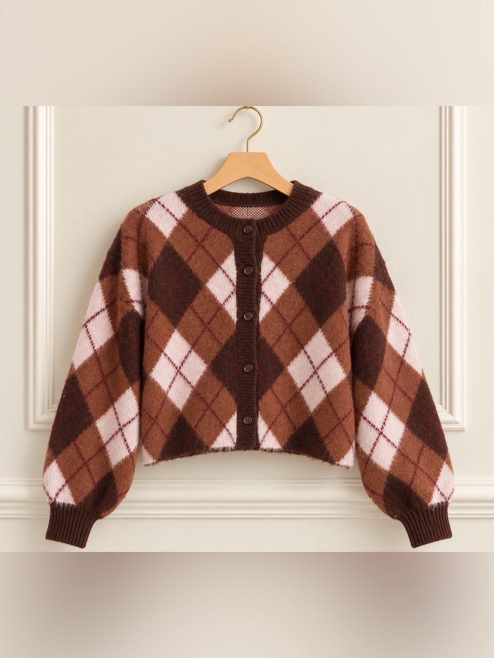 Love! NWT En Saison Tuckernuck Argyle Fall ‘26 Cardigan Sweater S M L
